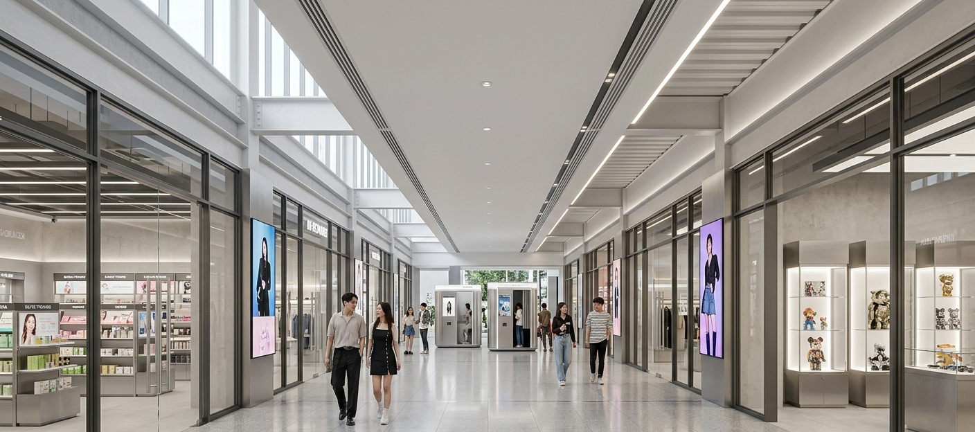 Interior render of the K-Fun & Trend zone